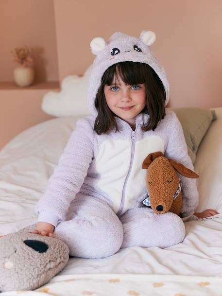 Surpyjama fille sherpa Kawaii lilas 6 - vertbaudet enfant 