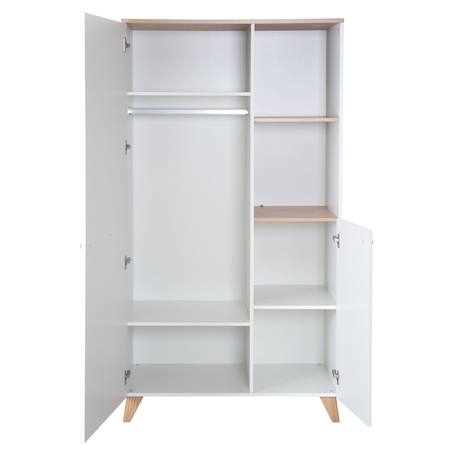 Chambre bébé évolutive complète avec soft-close LEON Blanc - chêne othello 4 - vertbaudet enfant 