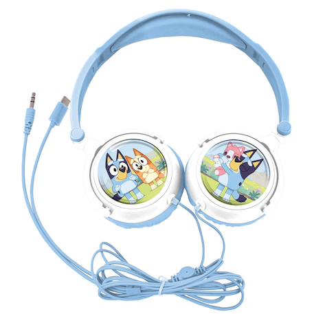 Casque stéréo filaire pliable avec limitation de volume d'écoute bluey MULTICOLORE 2 - vertbaudet enfant 