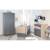 Chambre bébé évolutive complète avec soft-close ANNA Anthracite - chêne kent 2 - vertbaudet enfant 