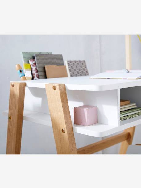 Bureau maternelle ARCHITEKT blanc/bois 4 - vertbaudet enfant 