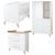 Chambre bébé évolutive complète avec soft-close LEON Blanc - chêne othello 1 - vertbaudet enfant 
