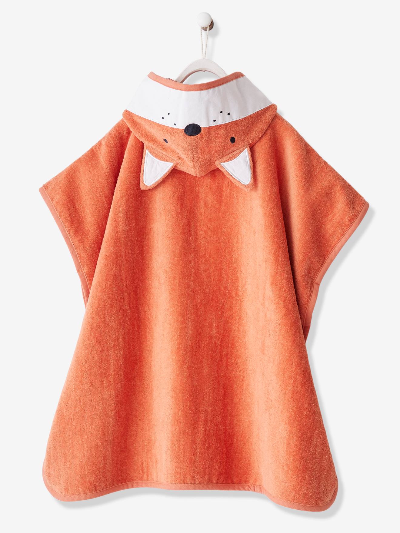 Poncho De Bain Enfant Renard - Capuche Avec Oreilles, Épaisseur Douce, Sortie Piscine Ou Plage - 3