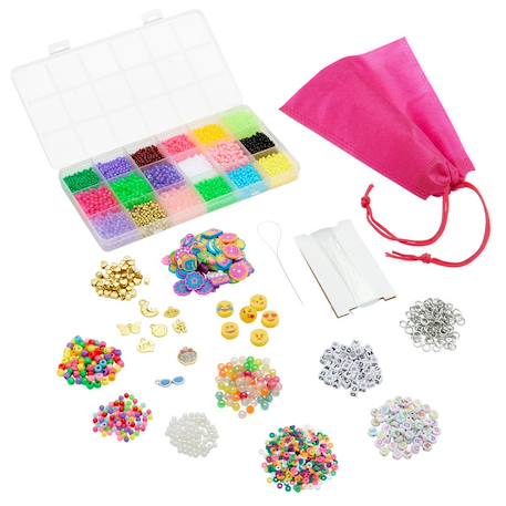 Atelier de bracelets d’amitié à perles Rose 1 - vertbaudet enfant 