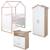 Chambre bébé évolutive complète avec soft-close CABANE Blanc - chêne 1 - vertbaudet enfant 