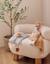 Doudou-couverture nomade 50x50cm - fluffy Beige 2 - vertbaudet enfant 