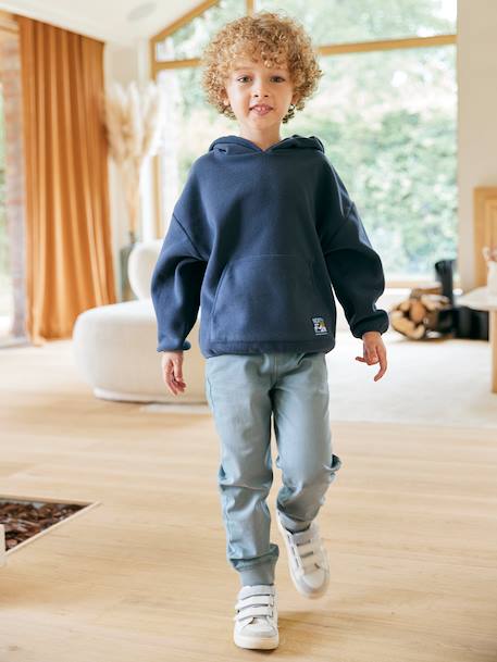 Sweat à capuche en polaire garçon bleu ardoise 7 - vertbaudet enfant 