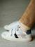 Baskets enfant garçon cuir à scratchs écru+lot blanc 2 - vertbaudet enfant 