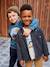 Chemise en flanelle doublée garçon gris chiné 1 - vertbaudet enfant 