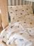 Parure housse de couette et taie d'oreiller enfant WILD ANIMALS blanc imprimé 1 - vertbaudet enfant 
