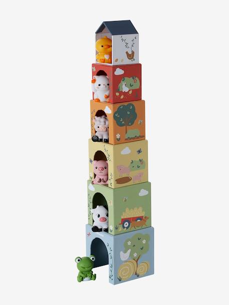 Tour de cubes avec marionnettes à doigts vert 8 - vertbaudet enfant 