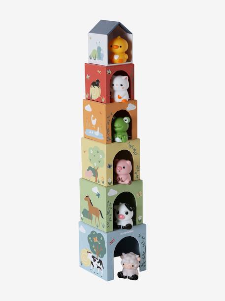 Tour de cubes avec marionnettes à doigts vert 5 - vertbaudet enfant 