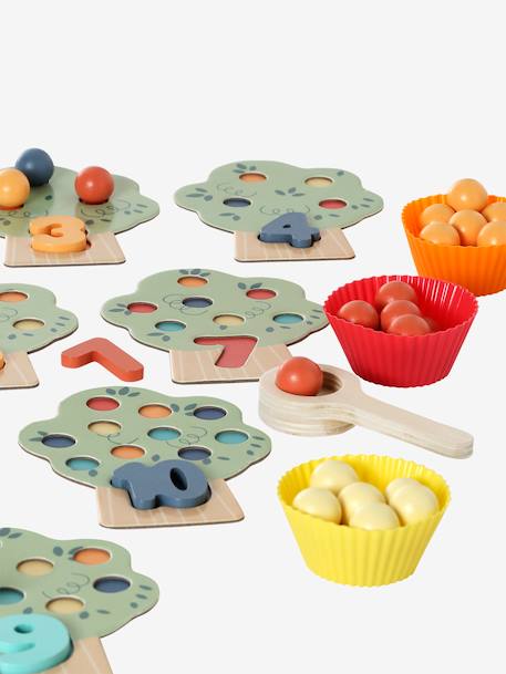 Set d'apprentissage des chiffres en bois FSC® vert 4 - vertbaudet enfant 