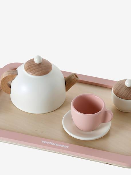 Service à thé en bois FSC® rose 5 - vertbaudet enfant 