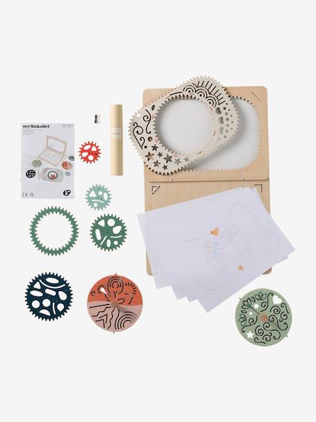 Coffret créatif spirales et mandalas en bois FSC® bois 4 - vertbaudet enfant 