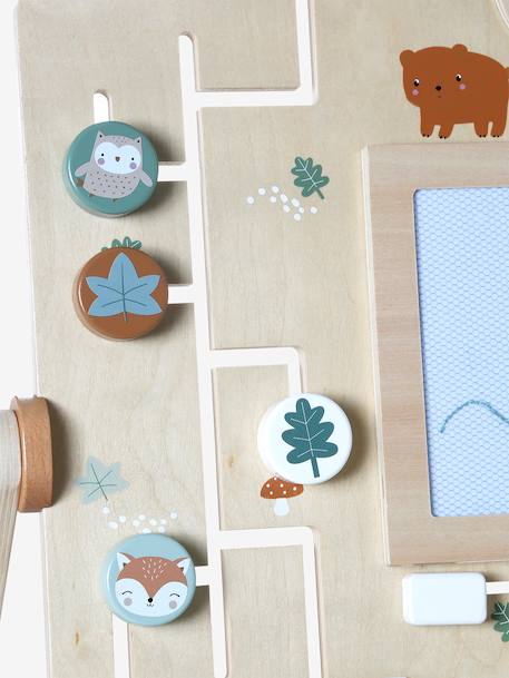 Planche d'activités avec ardoise magique GREEN FOREST en bois FSC® bois 8 - vertbaudet enfant 