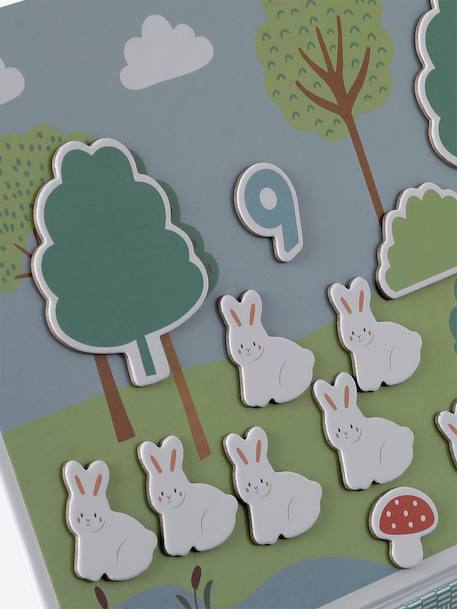 Jeu des chiffres magnétiques GREEN FOREST vert 9 - vertbaudet enfant 