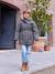 Parka fille à capuche romantique marine+vert 4 - vertbaudet enfant 