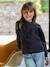 Gilet fille noeuds en velours anthracite+rose poudré 2 - vertbaudet enfant 