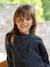 Gilet fille noeuds en velours anthracite+rose poudré 1 - vertbaudet enfant 