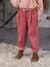 Pantalon fille velours forme loose Léopard+vieux rose 7 - vertbaudet enfant 