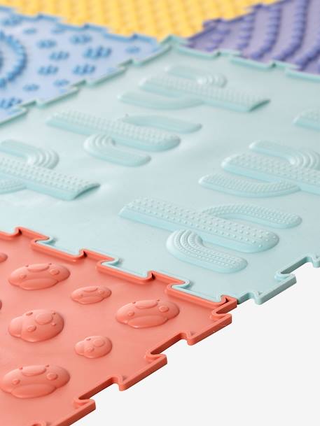 Tapis dalles sensorielles en silicone multicolore 3 - vertbaudet enfant 