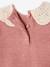 Pull bébé en maille avec col en crochet rose poudré 3 - vertbaudet enfant 