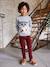 Pantalon slim velours garçon bordeaux+CAMEL 2 - vertbaudet enfant 