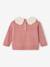 Pull bébé en maille avec col en crochet rose poudré 2 - vertbaudet enfant 