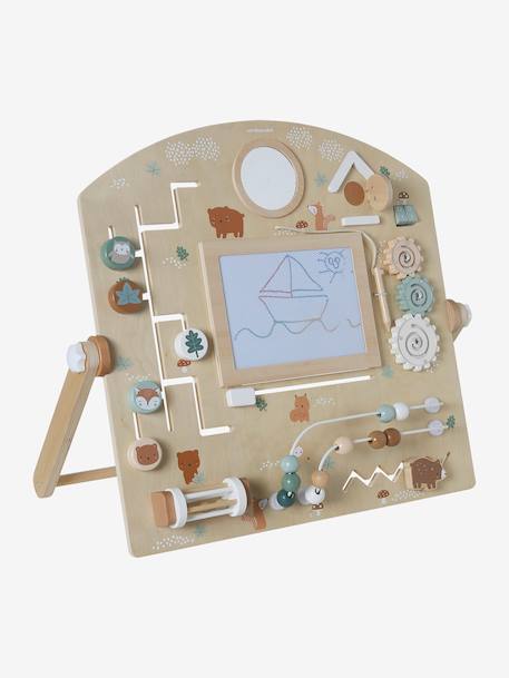 Planche d'activités avec ardoise magique GREEN FOREST en bois FSC® bois 6 - vertbaudet enfant 