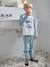 Lot 2 pyjamas garçon velours animaux polaires bleu ciel 2 - vertbaudet enfant 