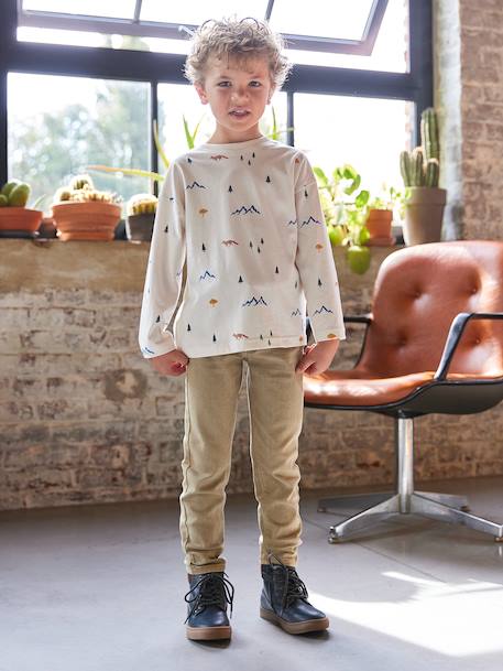 Slim garçon couleur morphologique MEDIUM argile+beige+bleu nuit+noir+tomette+vert émeraude 6 - vertbaudet enfant 