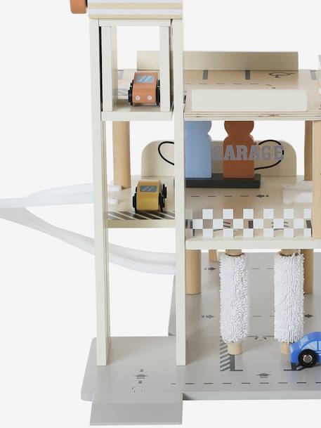Garage 3 niveaux avec ascenseur en bois FSC® blanc 10 - vertbaudet enfant 