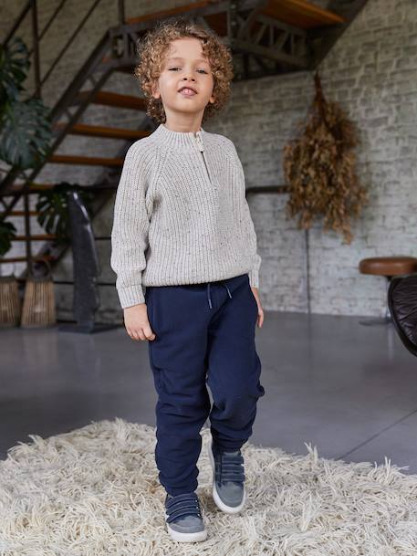 Jogging garçon polaire marine 2 - vertbaudet enfant 