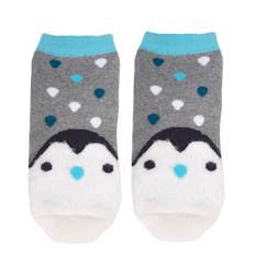 -Chaussettes antidérapantes enfant gris 1/4 ans