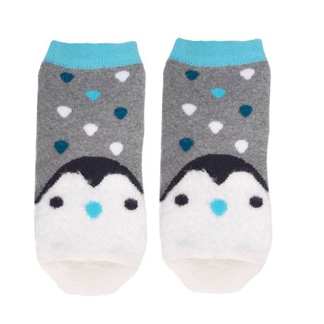 Bébé-Chaussettes antidérapantes enfant gris 1/4 ans