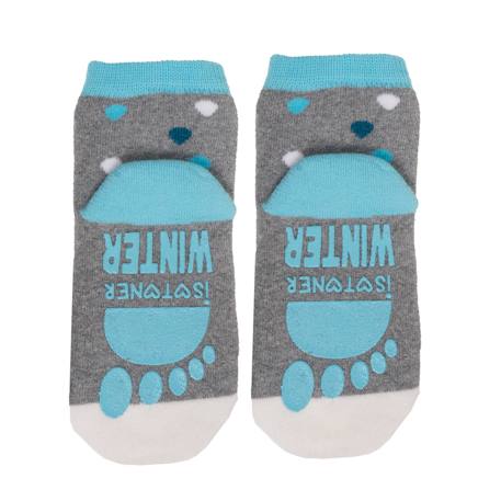Chaussettes antidérapantes enfant gris 1/4 ans Gris chiné 3 - vertbaudet enfant 