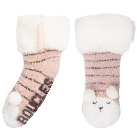Chaussettes fourrées fille mouton blush Blush 2 - vertbaudet enfant 