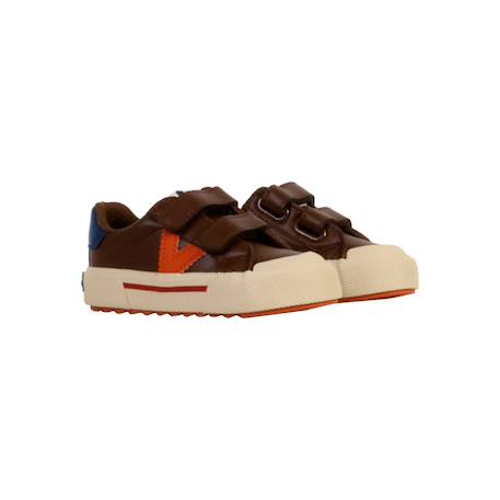 Baskets basses - Enfant - à scratch Cuero+Marino 3 - vertbaudet enfant 