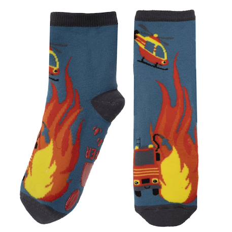 Chaussettes antidérapantes garçon bleu 5/8ans Bleu canard 2 - vertbaudet enfant 