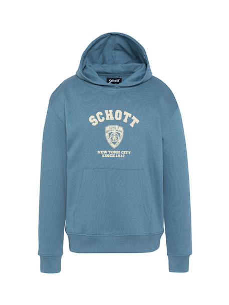 Sweatshirt imprimé nypd à capuche Blanc+Bleu jean+Gris chiné+Marine+Noir 4 - vertbaudet enfant 