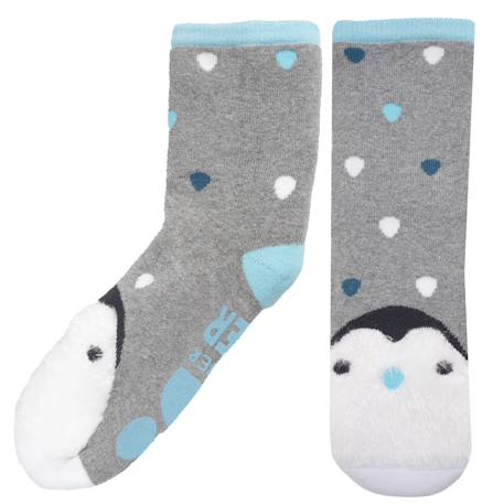 Chaussettes antidérapantes enfant gris 5/8 ans Gris chiné 2 - vertbaudet enfant 