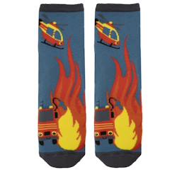 -Chaussettes antidérapantes garçon bleu 5/8ans