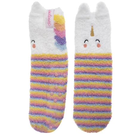 Chaussettes antidérapantes fille multico 5/8ans Multicolor 2 - vertbaudet enfant 