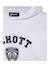 Sweatshirt imprimé nypd à capuche Blanc+Bleu jean+Gris chiné+Marine+Noir 2 - vertbaudet enfant 