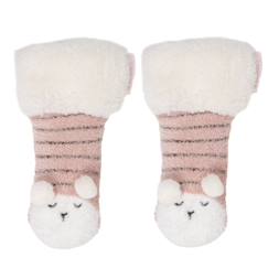 Chaussettes fourrées fille mouton blush  - vertbaudet enfant