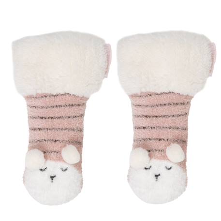 Chaussettes fourrées fille mouton blush Blush 1 - vertbaudet enfant 