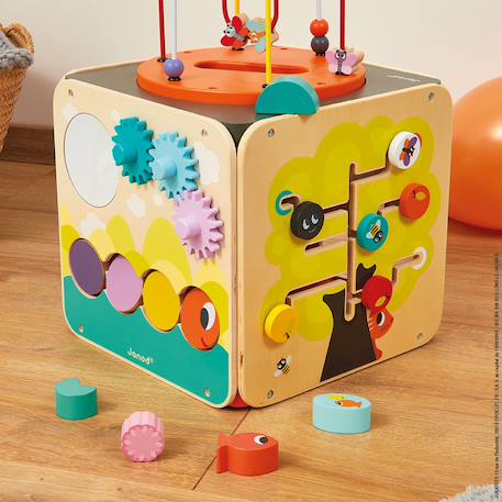Maxi looping multi-activités en bois Multicolore 3 - vertbaudet enfant 
