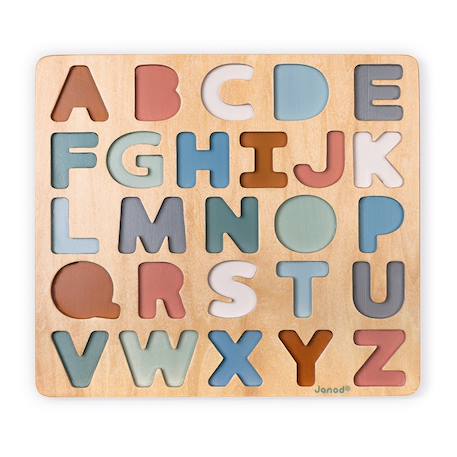 Puzzle alphabet sweet cocoon Multicolore 4 - vertbaudet enfant 