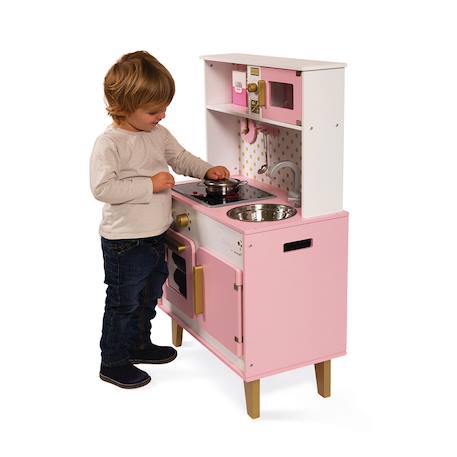 Grande cuisine en bois candy chic Rose / blanc 5 - vertbaudet enfant 